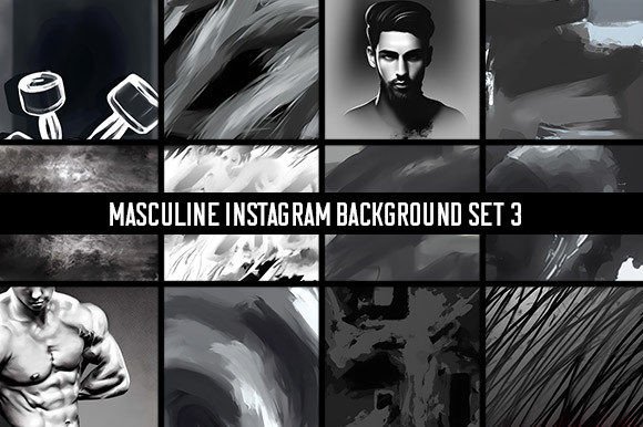 Download 12 Masculine Instagram Backgrounds Set 3 - Premium Resources