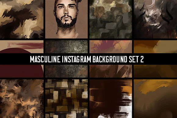 Download 12 Masculine Instagram Backgrounds Set 2 - Premium Bundle