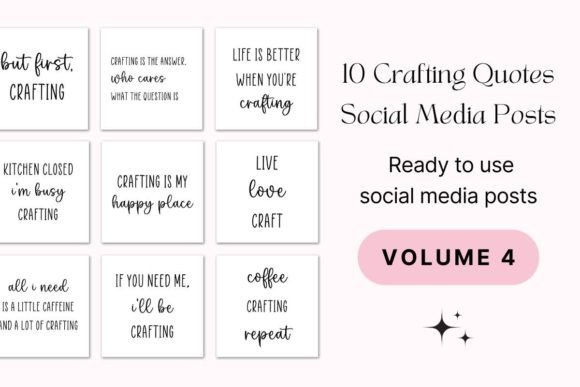 Download 10 Crafting Quotes Social Media Posts - Premium Resources