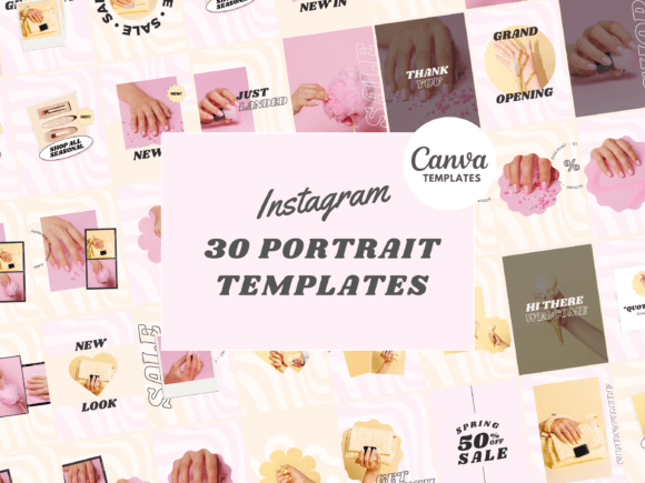 Download Y2K Instagram Canva Template - Instagram canva Collection