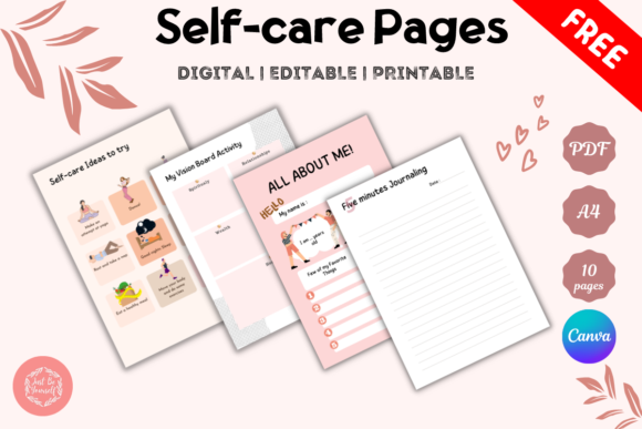 Download FREE Self Care Pages Printable PDF - Page Collection