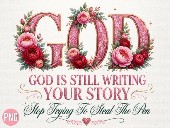 Download Pink Glitter God Writing Story PNG - Premium Resources